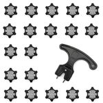 Golf Shoe Spikes Replacements 20 Pcs, Golf Spikes for Any Shoe with Single-Buckle Thread Interface, Golf Shoe Cleats with 1 Golf Shoe Cleats Spanner