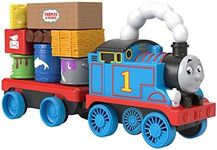 Fisher-Price Thomas & Friends Wobble Cargo Stacker Train, push-along engine with stacking blocks for toddlers and kids ages 2 years and up, GWX07