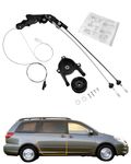 Sliding Door Cable Assembly, Rear Right Passenger Side, Compatible with 2004-2010 Toyota Sienna 3.3L 3.5L V6, 85620-08042 69631-08030 924-550, Auto Power Door Spool Control Cable Repair Kit w/o Motor