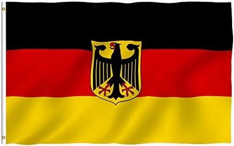 ANLEY Fly Breeze 3x5 Foot German State Ensign Flag - Vivid Color and UV Fade Resistant - Canvas Header and Double Stitched - Germany Eagle Flags Polyester with Brass Grommets