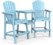 VINGLI Tall Adirondack Chairs Set o