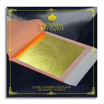 ([8.6cm ] 10 Sheets, Transfer Patent) - Genuine Gold Leaf Sheets 23.75k - by Barnabas Blattgold - 8.6cm - 10 Sheets Booklet - Transfer Patent Leaf