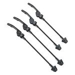 Unxuey 2 Pairs Black Bike Quick Release Axle Bicycle Wheel Hub Front and Rear Skewers Clip Bolt Lever for Road Mountain Bicycle MTB