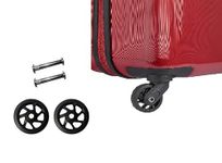 Luggage Wheels Only for Replacement and Repair Travel Trolley Bag Suitcases Rubber Wheels for Luggage Parts, (Set Of 2 Pieces):