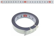 JZK 3 Meters Self adhesive measuring tape 3m, Left to Right steel measure tape 3 metre, metric tape measure with sticker on back, flexible measure ruler