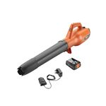 Flymo 18V EasiClear 100 Cordless Garden Blower Kit - With 18V Power For All Battery and Charger Included, For Clearing Patios and Gardens of Leaves, Controllable Airflow, Variable Speed