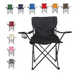 Queen Sense Folding Camping Chairs (Black)