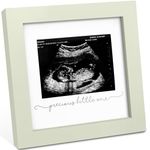 Baby Sonogram Picture Frame - Modern Ultrasound Frame For Mom To Be - Pregnancy Announcement Sonogram Photo Frames - Gender Reveal For Expecting Parents - First Time Dad Gifts (Sage)