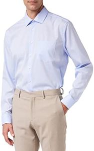 Chemise business homme Seidensticker - coupe classique - sans repassage - col Kent - manches longues - 100 % coton