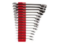 TEKTON Reversible 12-Point Ratcheting Combination Wrench Set with Modular Slotted Organizer, 14-Piece (6-19 mm) | WRC94302