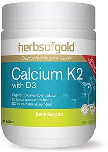 Herbs of Gold Calcium K2 with D3 90 Tablets, 90 count