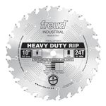 Freud LM72M010 Industrial Heavy Duty Rip Saw Blade 10-Inch by 24 Flat Top 5/8-Inch Arbor Ice Coated, One Size, Multi