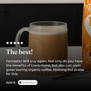 Four Sigmatic Focus Mushroom Coffee | Organic Ground Coffee with Lion's Mane Mushroom and Chaga for Better Focus and Immune Support | 12oz Bag