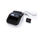 Amazon Basics Note Counting Machine, 1100 Notes Per Minute Speed | UV/Magnetic/Infrared/Counterfeit Detector, Suitable for Counting Rupees, Note Counter with LCD Display, Value Counting