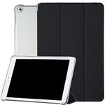 DuraSafe Cases for iPad 7.9 Inch Mini 5 4 3 2 1 Gen Mini 5th 4th 3rd 2nd 1st A2133 A2124 A2126 A2125 A1538 A1550 A1599 A1600 A1489 A1490 A1491 A1432 A1455 Smart Trifold Cover Bump up Corner - Black