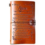 PRSTENLY Birthday Gift for Niece To My Niece Leather Journal, 140 Page Refillable Journal Notebooks, Travel Diary Back to School Graduation Christmas Gifts for Niece from Aunt Uncle