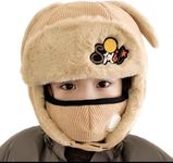 Zeki Unisex Kids Russian Hat Trapper Bomber Warm Trooper Ear Flaps Winter Ski Hat Cap Headwear,5-10 Years (Beige) (Pack of 1)