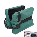 Rifle Airgun Rest Bag,Hunting Target Shooting Gun Bag With Handle,Outdoor Shooting Support Sandbag,Unfilled,Oxford Green 30 * 25cm