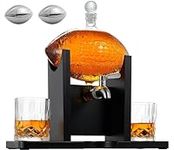 Football Whiskey Decanter Set with 