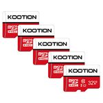 KOOTION 5 X 32GB Micro SD Card Class 10 Micro SDHC Card 32GB TF Card High-Speed Micro SD Cards 5 Pack Memory Card UHS-1, C10, U1