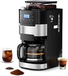 Drip Coffee Maker with Grinder Buil
