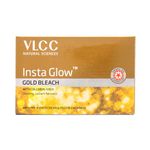 VLCC Insta Glow Gold Bleach - 402g | With Colloidal Glow For Glowing Fairness | Skin Brightening Bleach | Perfect Skin Match, Reduces Facial Hair Visibility, Brightens Complexion.