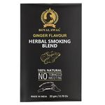 Royal Swag 100% Tobacco Free & Nicotine Free Ayurvedic Herbal Smoking Mixture Blend 20 gram - Ginger Flavor | Perfect for RYO Make Your Own Roll