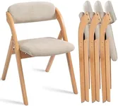 HOMEFUN Folding Chairs with Cushion