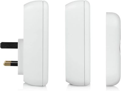 Byron Wireless Doorbell Set – Portable & Plug-In Chimes, 150m Range, 16 Melodies
