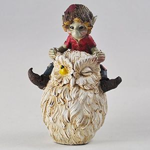 Anthony Fisher - Statuetta decorativa a forma di gufo Pixie Racing