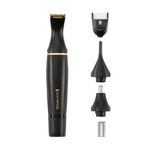 Remington T-Series Detail Grooming Kit (Precision Trimmer with Eyebrow Comb, Nose, Ear, Beard, Adjustable Comb, Rotary Trimmer, Waterproof, Battery-Operated with Battery Included) NE7000