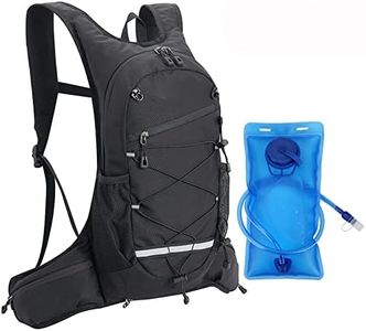 GUSTAVE® Trekking Backpack with 2L Water Bladder, Waterproof Travel Pack for Hiking Camping Running, Professional Hiking Backpack for Men Women Kids BPA Free