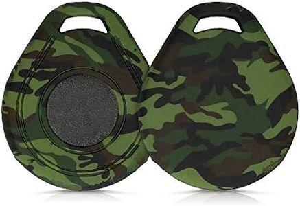 kwmobile Cover Chiave Compatibile con Chiave Harley Davidson - Porta-Chiavi Anti-Scivolo per Moto Scooter - Custodia Silicone - Camouflage Nero/Verde Chiaro/Verde Scuro