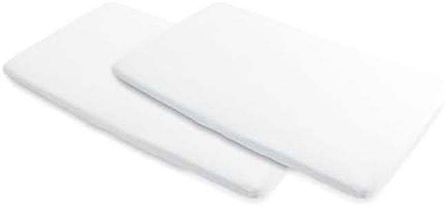Maxi-Cosi Iris Sábana Cuna, Juego de 2 Sábanas Cubrecolchón Cuna, Algodón, Blanco