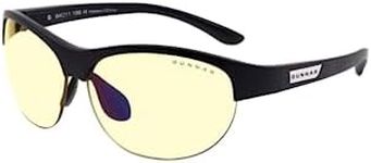 GUNNAR - Gaming Glasses - Blocks 65% Blue Light - 6-Siege Ash Edition, Onyx, Amber/Sun Tint, Onyx, 64