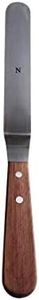 Nutlink Professional Cake Decorating Tools - Large Stainless Steel 8" Icing Spatula - Offset Baking Icing Spatula with Wood Handle (8 inch)