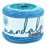 Lion Brand Yarn Company Mandala Ombre Yarn, Mantra, One Skein