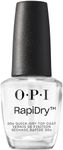 OPI RapiDry Quick Drying Nail Polish Glossy Top Coat, Reduce Nail Varnish Drying Time and Prevent Smears, Smudges & Streaks, with UV Inhibitor, 15ml