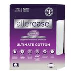AllerEase Ultimate Protection and Comfort Waterproof, Bed Bug, Antimicrobial Zippered Mattress Protector - Vinyl Free & Hypoallergenic - 10 Year Warranty, King