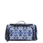 Vera Bradley Women's Ripstop Large Travel Cosmetic Makeup Organizer Bag, Raindrop Medallion, One Size