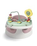 Mamas & Papas Baby Snug Seat and Activity Tray with Adjustable Features, Supportive, Stable and Easy Clean Design in Blossom (Pink)