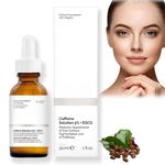 Caffeine Solution 5% + EGCG,Caffeine Eye Serum,Under Eye Serum for Anti Aging,Caffeine Eye Cream Eye Bags Remover,Dark Circle Eye Cream,Eye Cream for Wrinkles and Lines,Dark Eye Circle Treatment