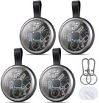 2025 New Air Tracker Tags-4 Pack Compatible with Apple Find My (iOS Only), Bluetooth Tracker Smart Tag Waterproof Key Finder Item Locator Worldwide Tracking for Keys, Wallet, Luggage, Pets
