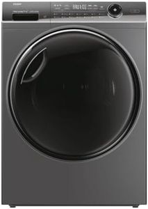 Haier HD90-A3Q979RU1 Freestanding Heat Pump Tumble Dryer, 9kg Load, Graphite [Energy Class A+++]