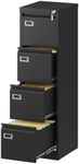 Fesbos 4 Drawers Vertical File Cabi