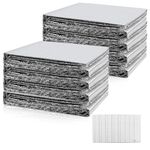 Reflective Bubble Insulation Sheet 6MM Thick Double Bubble Aluminum Foil Shield Garage Door Insulation Panels Kit Radiant Barrier for Windows RV Roof Attic Wall (24IN X 60IN, 8 PCS)