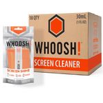 WHOOSH! Screen Cleaner Spray and Wipe [Set of 18] 1 fl oz + 1 Microfiber Cleaning Cloth - Travel Size Lens Cleaner for Car, Computer, Laptop, iPad, MacBook, Phone, Eyeglass – Electronic Cleaner Kit