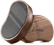 FVION Nano Glass Foot File for Callus Remover - Foot Scraper Dead Skin for Foot Spa - The Ultimate Gentle Foot Scrubber Pedicure File with Bamboo Handle, Used on Both Wet/Dry Cracked Feet (Brown)