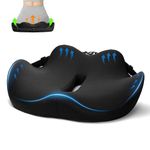 JOJOSEE Donut Seat Cushions, Memory Foam Office Chair Cushion, Non-Slip Car Seat Cushions, Ergonomic Support Coccyx Cushion for Office Chairs, Car, Desk, Gaming & Wheelchair