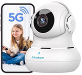 litokam Camera Surveillance Interieur, 2.4/5ghz Security Cameras Indoor 5MP Pet Cameras Home Security Camera for Dog/Baby Monitor, Dual Band WiFi IP Camera Compatible with Onvif & Alexa